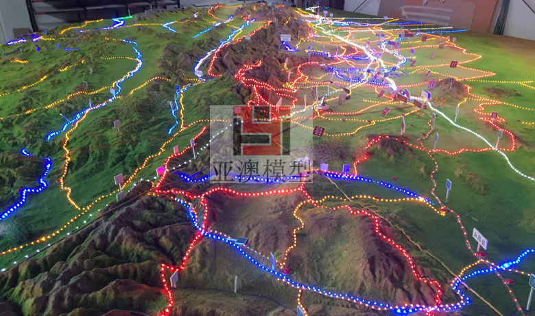 張掖丹霞地質(zhì)博物館---地形地貌沙盤、大型地貌(圖1)