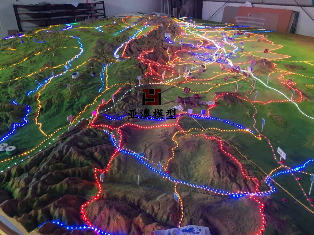 甘肅張掖地形地貌沙盤(pán)